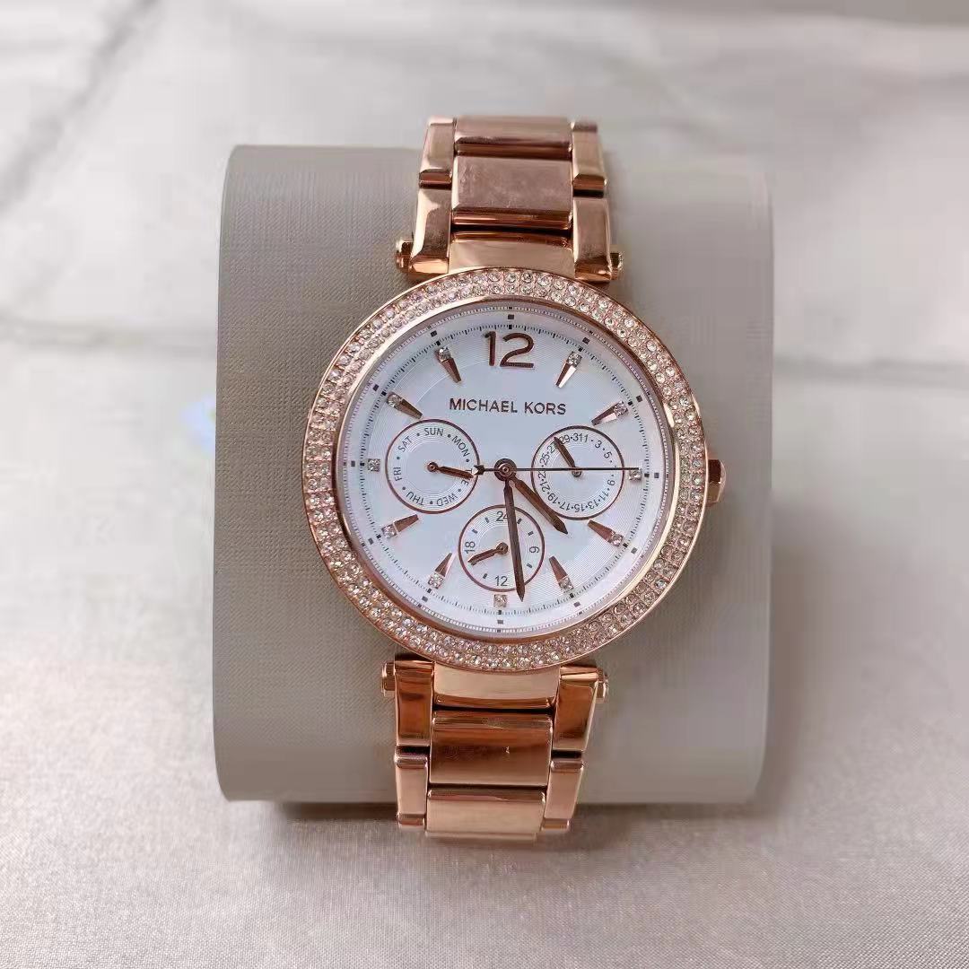 MICHAEL KORS MK5491 Parker Rose Gold-Tone Watch MICHAEL KORS MK5491 Parker Rose Gold-Tone Watch